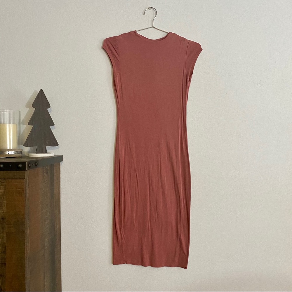 Blush rose rose midi dress